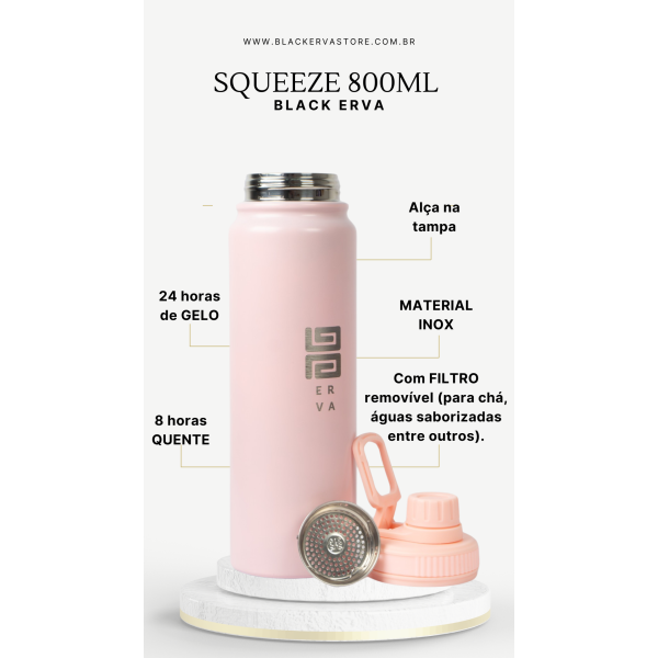 Squeeze Black Erva 800 ml - ROSA